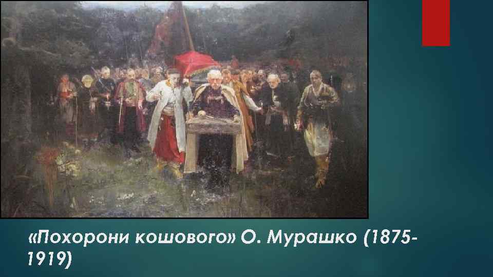  «Похорони кошового» О. Мурашко (18751919) 