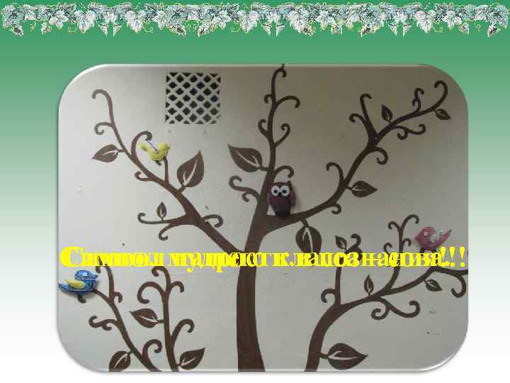 Символ мудрости и познания!!! Символ нашего класса – сова. 