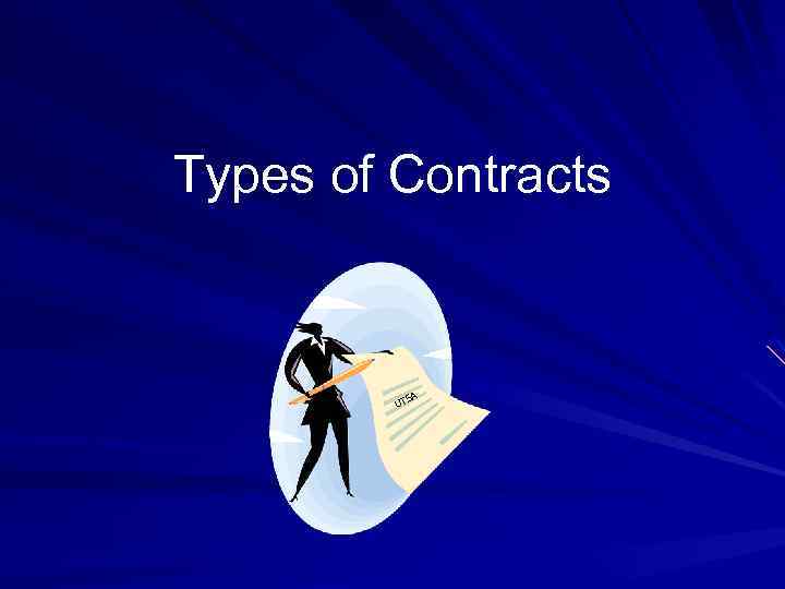 Types of Contracts SA UT 