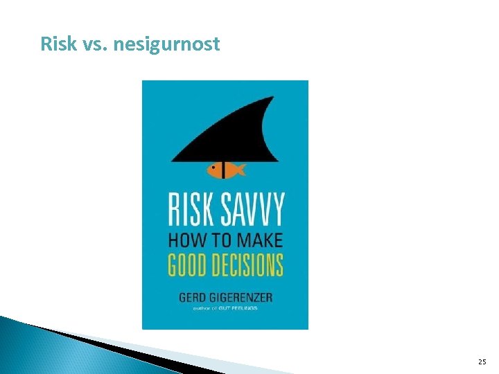 Risk vs. nesigurnost 25 