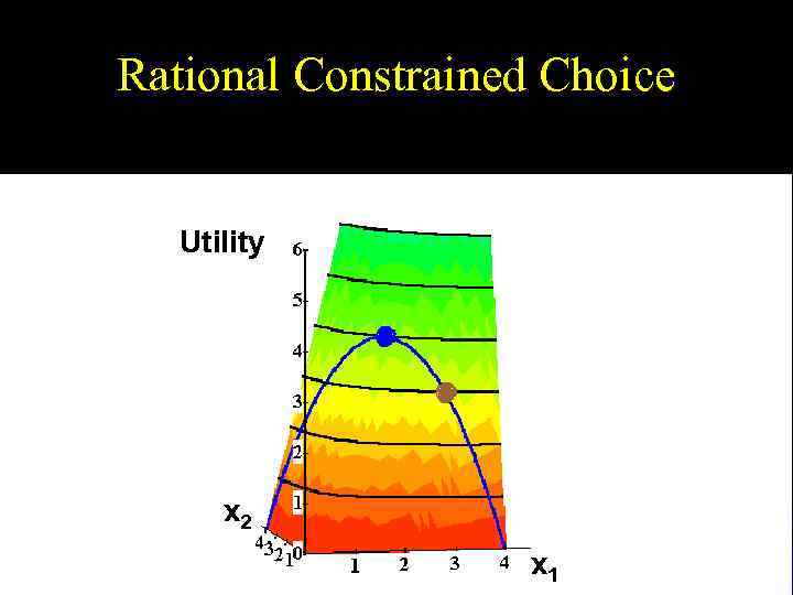 Rational Constrained Choice Utility x 2 x 1 