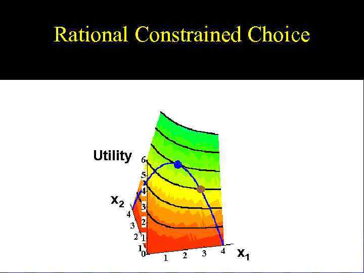 Rational Constrained Choice Utility x 2 x 1 