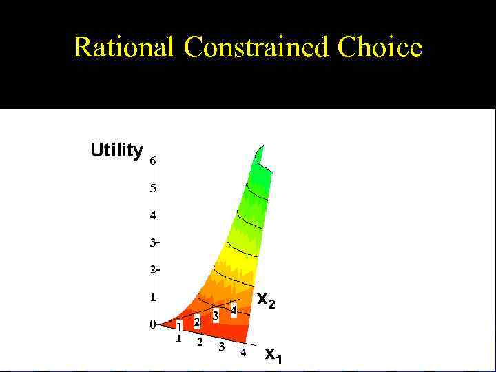 Rational Constrained Choice Utility x 2 x 1 