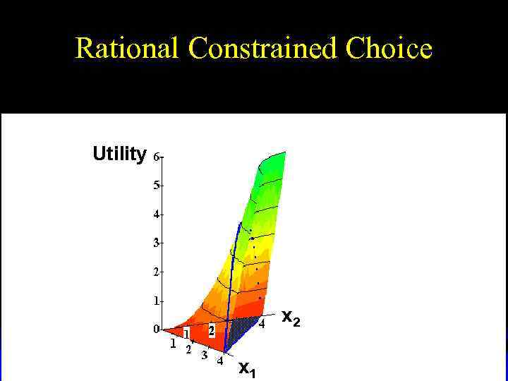 Rational Constrained Choice Utility x 2 x 1 