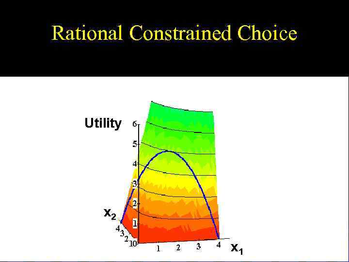 Rational Constrained Choice Utility x 2 x 1 