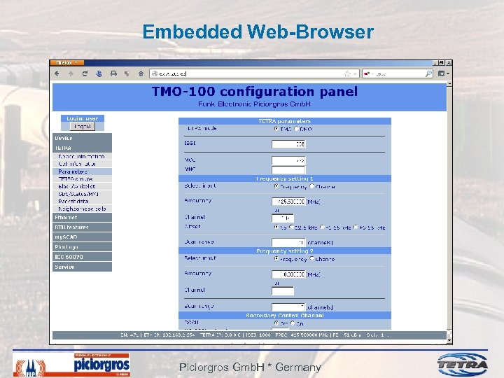 Embedded Web-Browser Piciorgros Gmb. H * Germany 