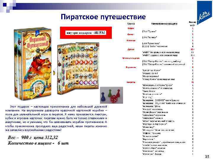 Пиратское путешествие Этот подарок – настоящее приключение для небольшой дружной компании. На внутреннем развороте