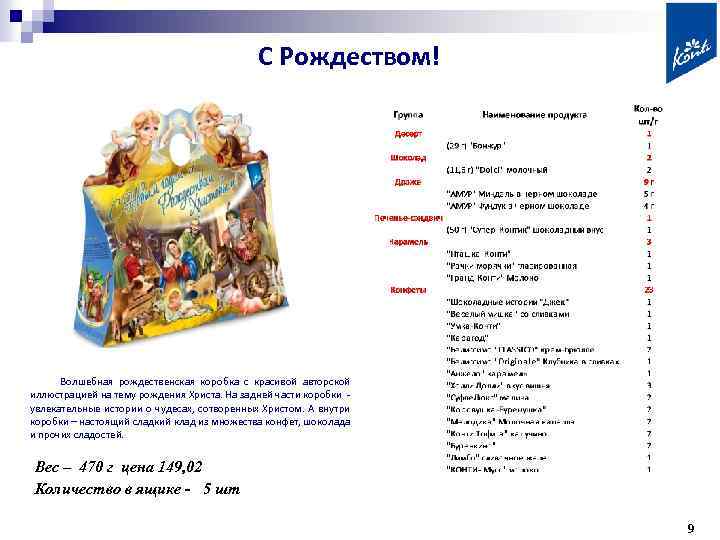 С Рождеством! Волшебная рождественская коробка с красивой авторской иллюстрацией на тему рождения Христа. На