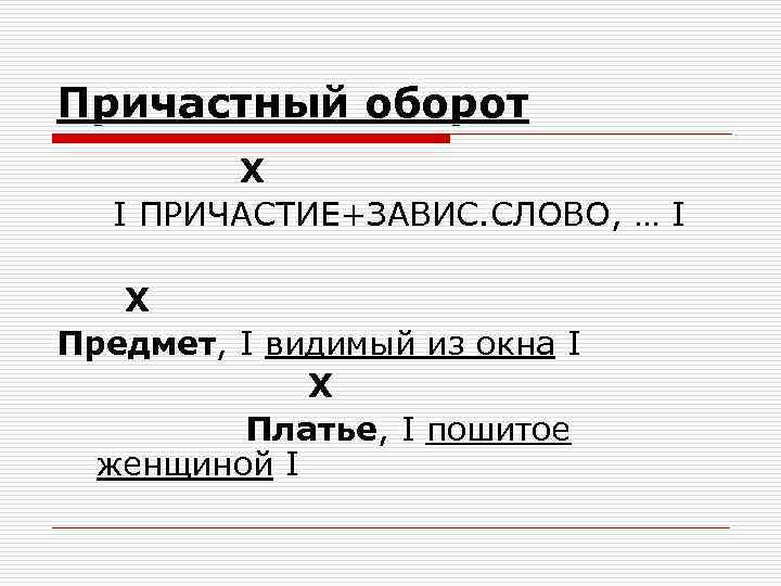 Поношенное платье причастие. Причастие слова. Причастие с завис словом. Причастный оборот слова видеть. Слово увидеть причастный оборот.