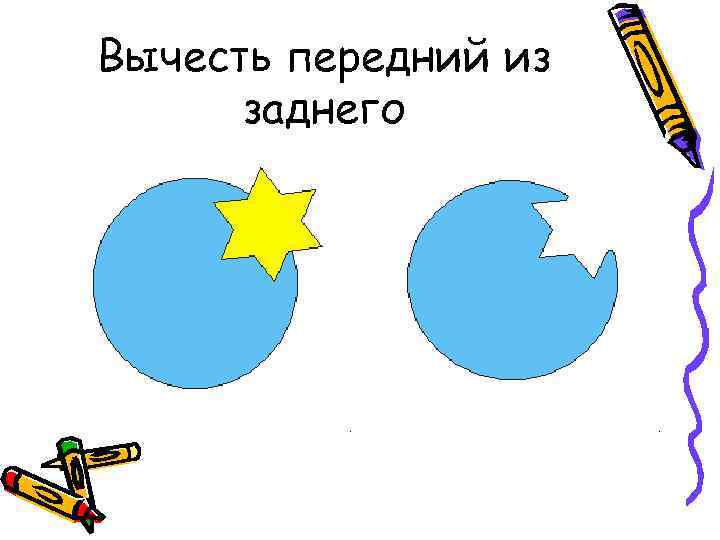 Вычесть передний из заднего 