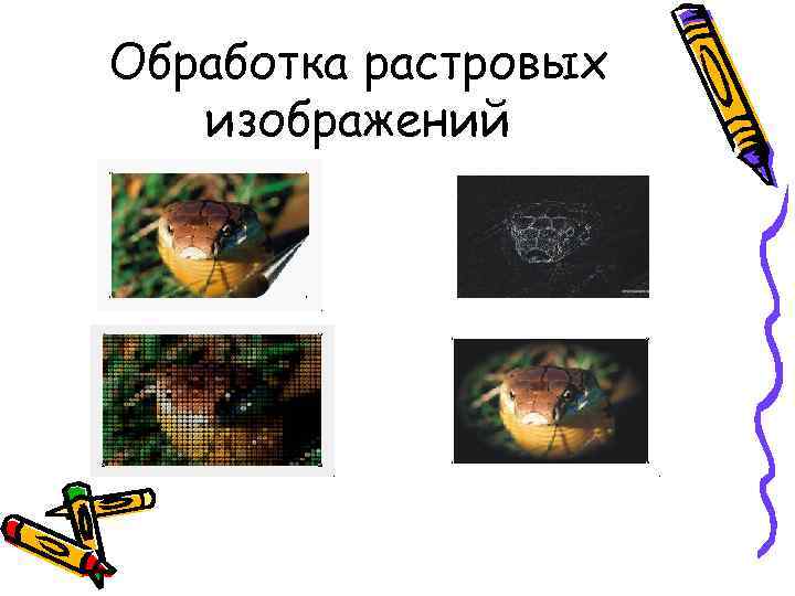 Обработка растровых изображений 