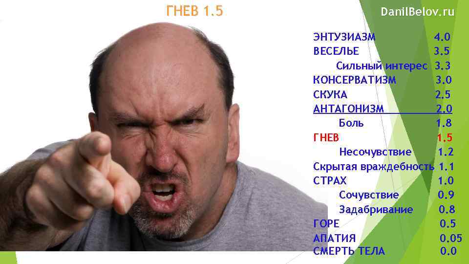 ГНЕВ 1. 5 Danil. Belov. ru ЭНТУЗИАЗМ 4. 0 ВЕСЕЛЬЕ 3. 5 Сильный интерес