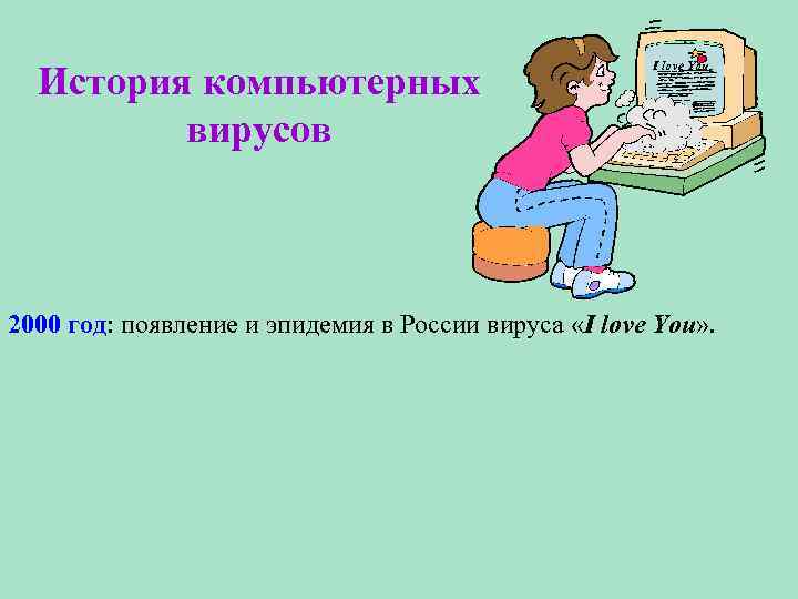 История компьютерных вирусов I love You 2000 год: появление и эпидемия в России вируса