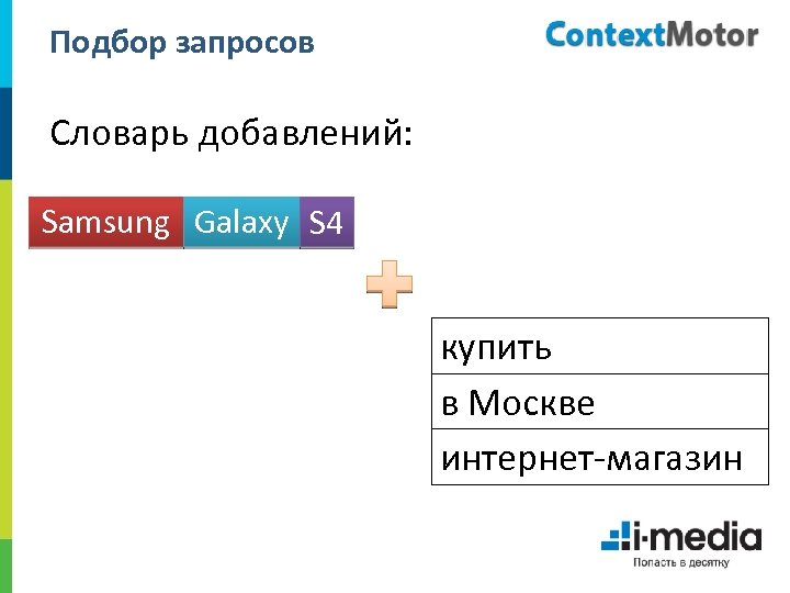 Подбор запросов Словарь добавлений: Samsung Galaxy S 4 купить в Москве интернет-магазин 