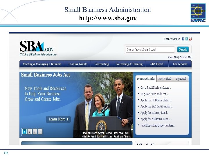 Small Business Administration http: //www. sba. gov 10 