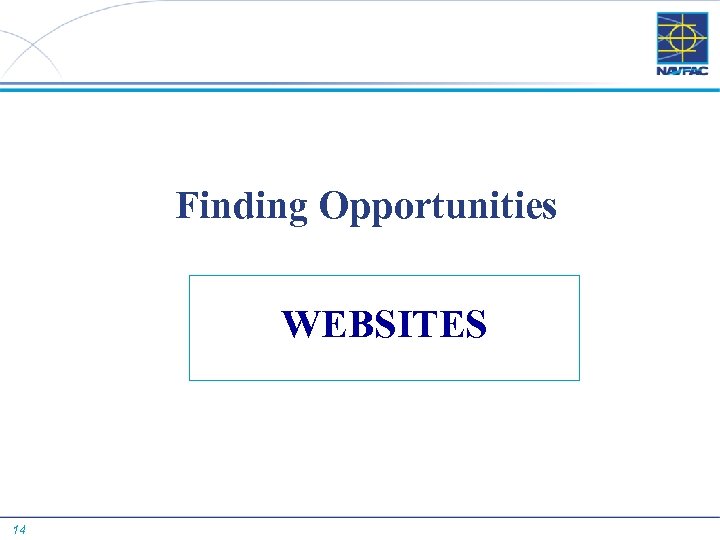 Finding Opportunities WEBSITES 14 