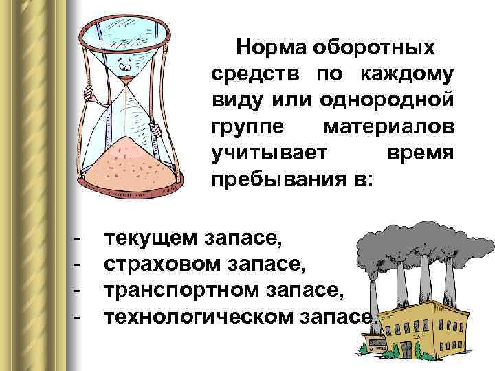 Норма оборотных средств по каждому виду или однородной группе материалов учитывает время пребывания в: