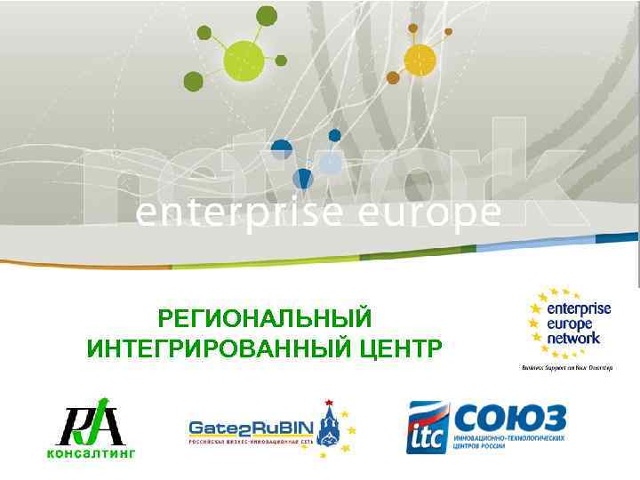 РЕГИОНАЛЬНЫЙ ИНТЕГРИРОВАННЫЙ ЦЕНТР 