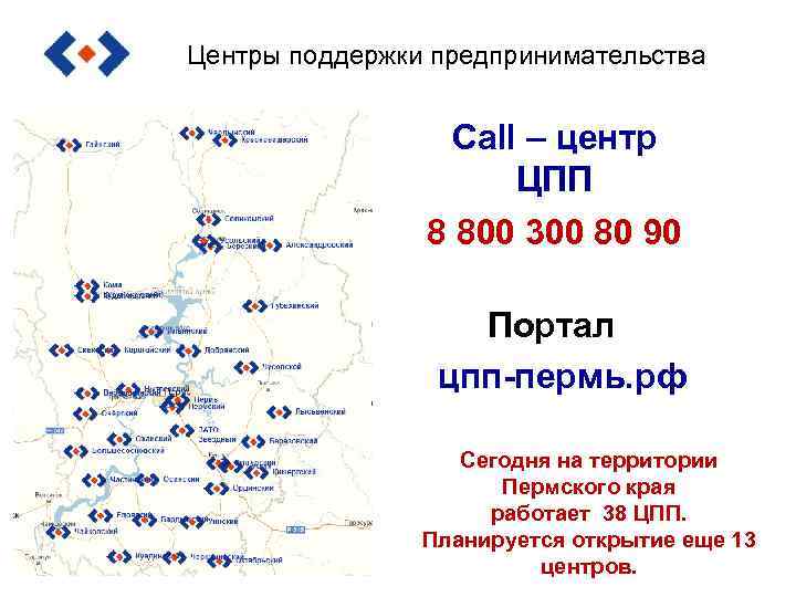 Центры поддержки предпринимательства Call – центр ЦПП 8 800 300 80 90 Портал цпп-пермь.