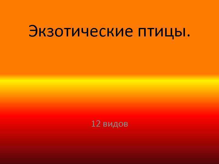 Экзотические птицы. 12 видов 