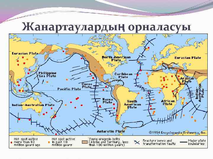 Жанартаулардың орналасуы 