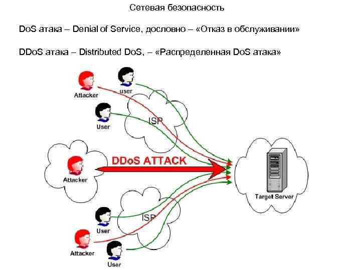Сетевая безопасность Do. S атака – Denial of Service, дословно – «Отказ в обслуживании»