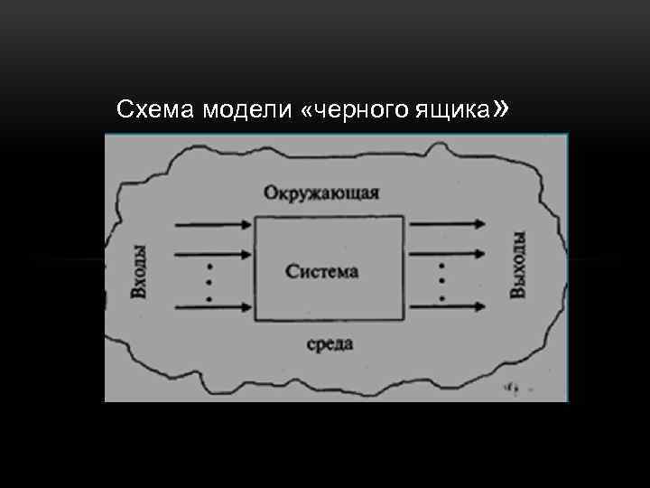 Модель черного ящика схема