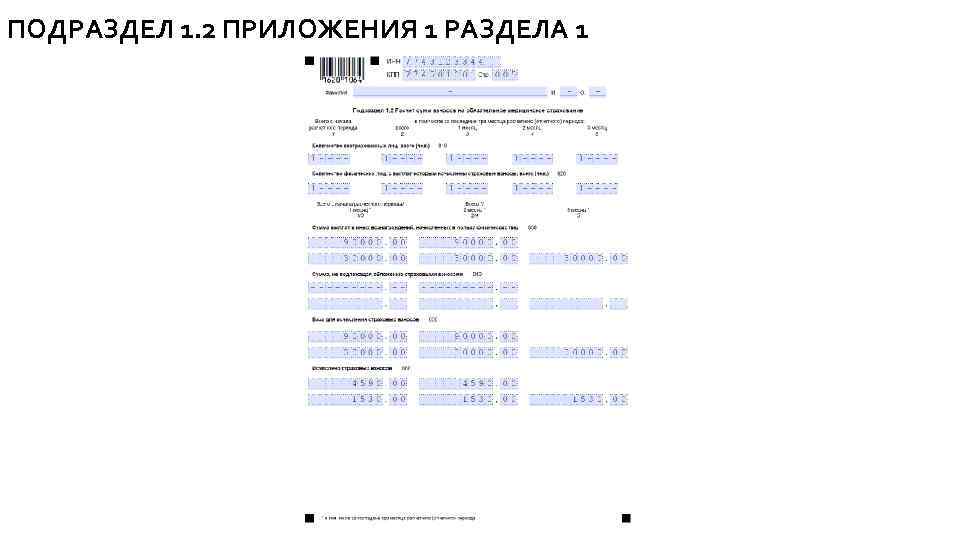 ПОДРАЗДЕЛ 1. 2 ПРИЛОЖЕНИЯ 1 РАЗДЕЛА 1 