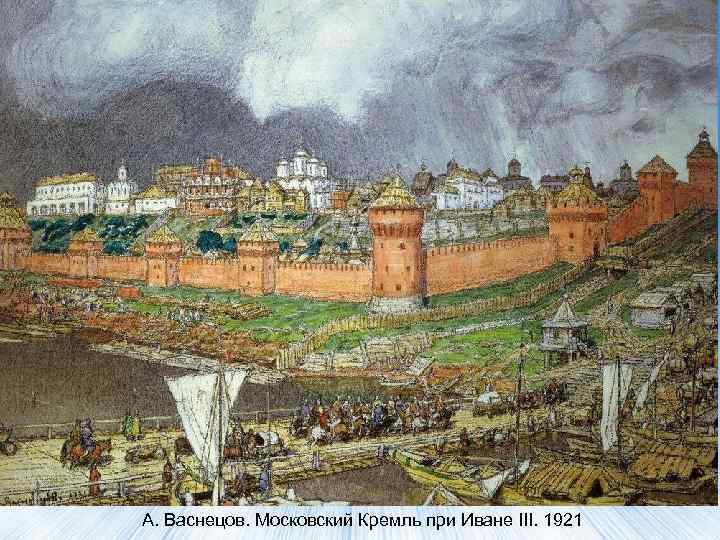 А. Васнецов. Московский Кремль при Иване III. 1921 
