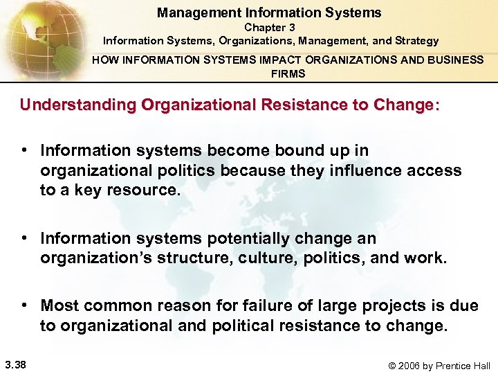 Management Information Systems Chapter 3 Information Systems, Organizations, Management, and Strategy HOW INFORMATION SYSTEMS