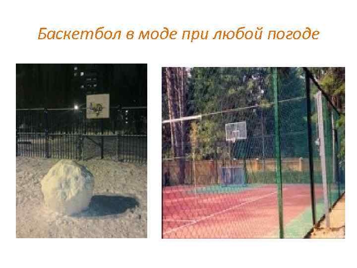 Баскетбол в моде при любой погоде 