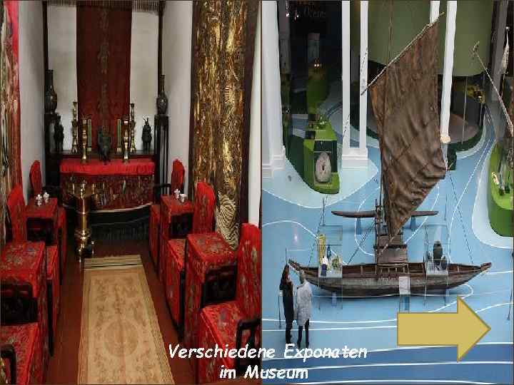 Verschiedene Exponaten im Museum 