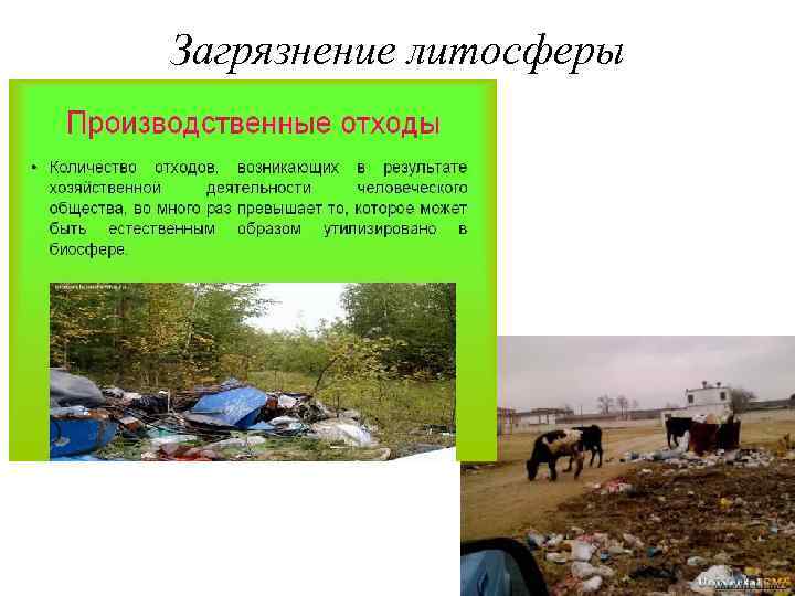 Загрязнение литосферы 