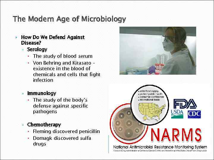 The Modern Age of Microbiology How Do We Defend Against Disease? ◦ Serology The