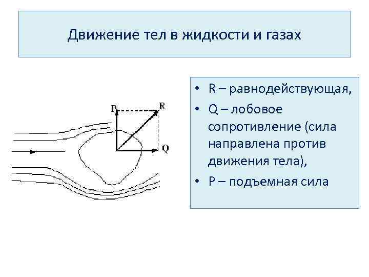 Движение тел в жидкостях и газах