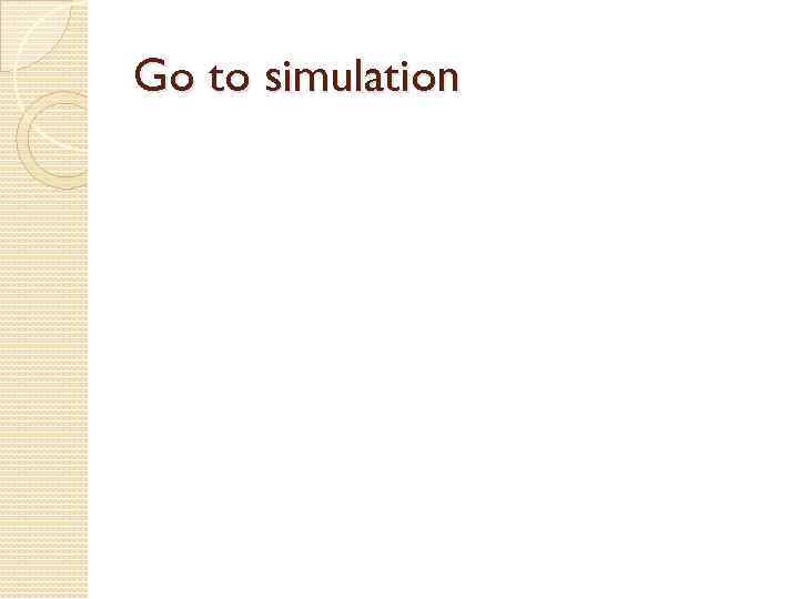 Go to simulation 