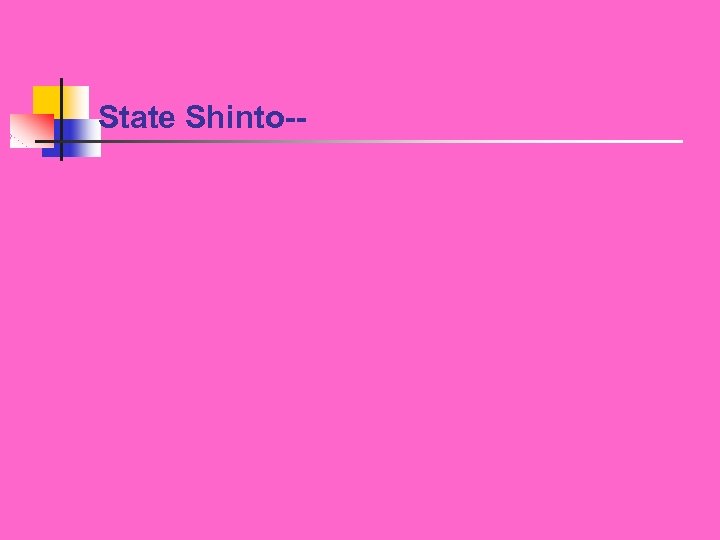 State Shinto-- 