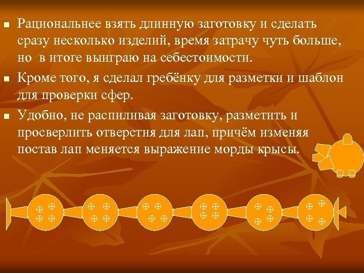 n n n Рациональнее взять длинную заготовку и сделать сразу несколько изделий, время затрачу