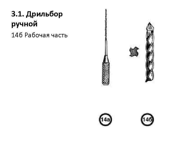 3. 1. Дрильбор ручной 14 б Рабочая часть 