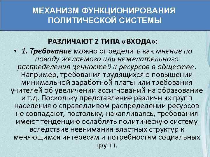 Политические требования