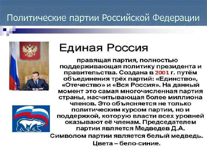 Политические партии Российской Федерации 