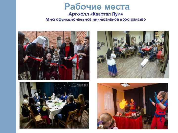 Рабочие места Арт-холл «Квартал Луи» Многофункциональное инклюзивное пространство 