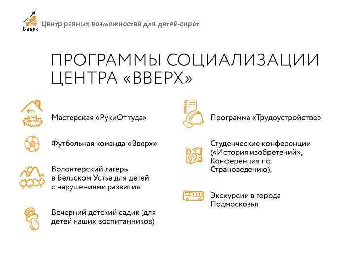 Центр равных возможностей для детей-сирот 