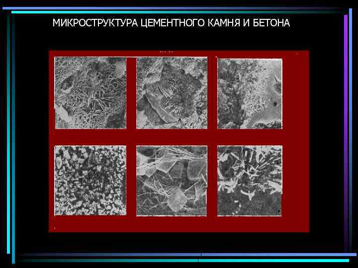 МИКРОСТРУКТУРА ЦЕМЕНТНОГО КАМНЯ И БЕТОНА 