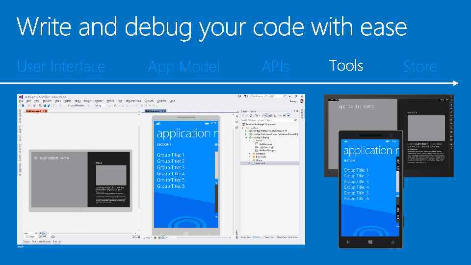 User Interface App Model APIs Store 