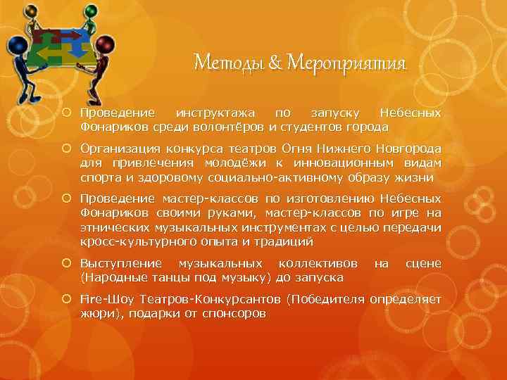 Методы & Мероприятия Проведение инструктажа по запуску Небесных Фонариков среди волонтёров и студентов города