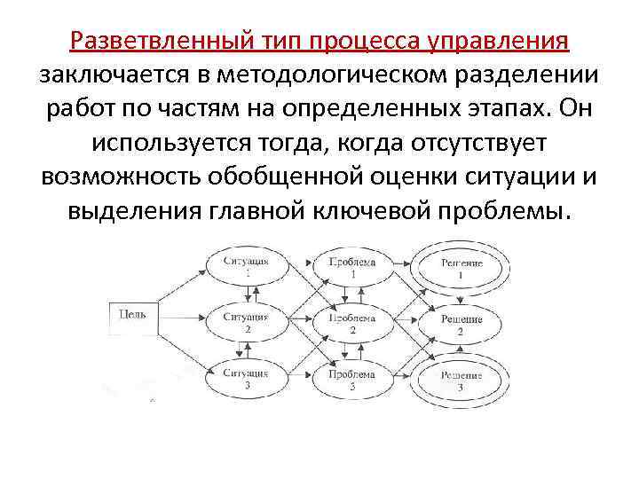 Основной вид процессов. Разветвленный Тип процесса управления. Типы процессов управления. Типы разветвляющихся процессов. Виды управленческих процессов.