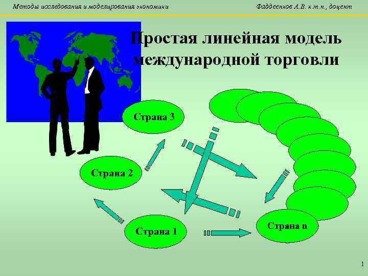 Методы исследования и моделирования экономики Фаддеенков А. В. к. т. н. , доцент Простая