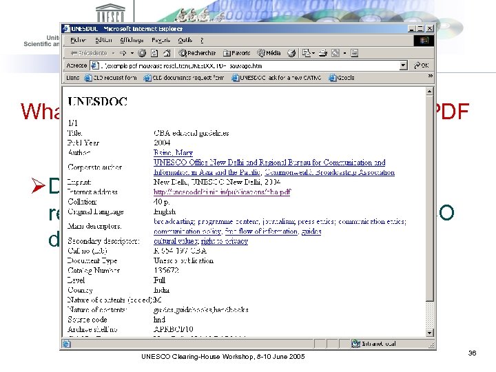 What you have to know before sending a PDF Ø Do not add an