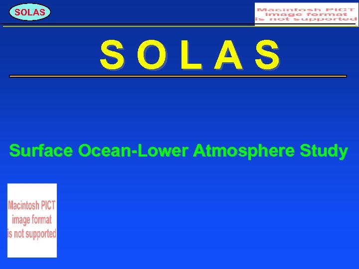 SOLAS Surface Ocean-Lower Atmosphere Study 